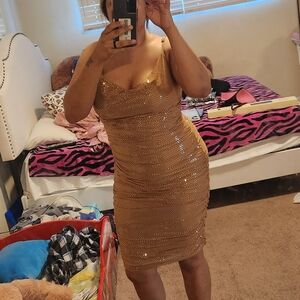 Golden dress